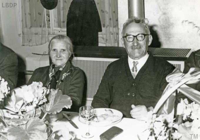 022 - Les noces d'or des &eacute;poux Tannacher Mathieu les 27 et 28 janvier 1968